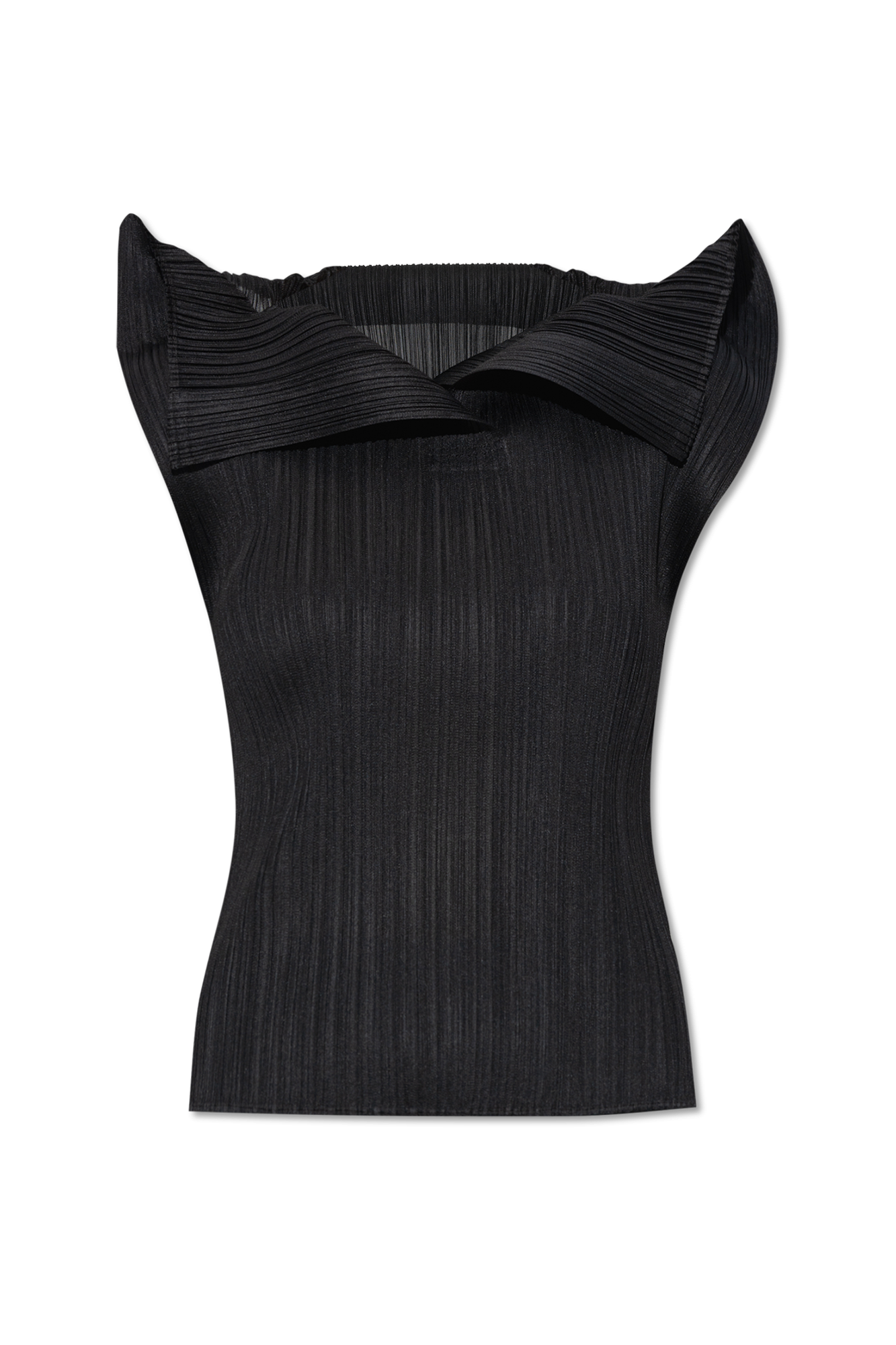 トップス PLEATS PLEASE design tee size3 black ISSEY MIYAKE Pleats Please Tank Top Dark Green Size 3 from